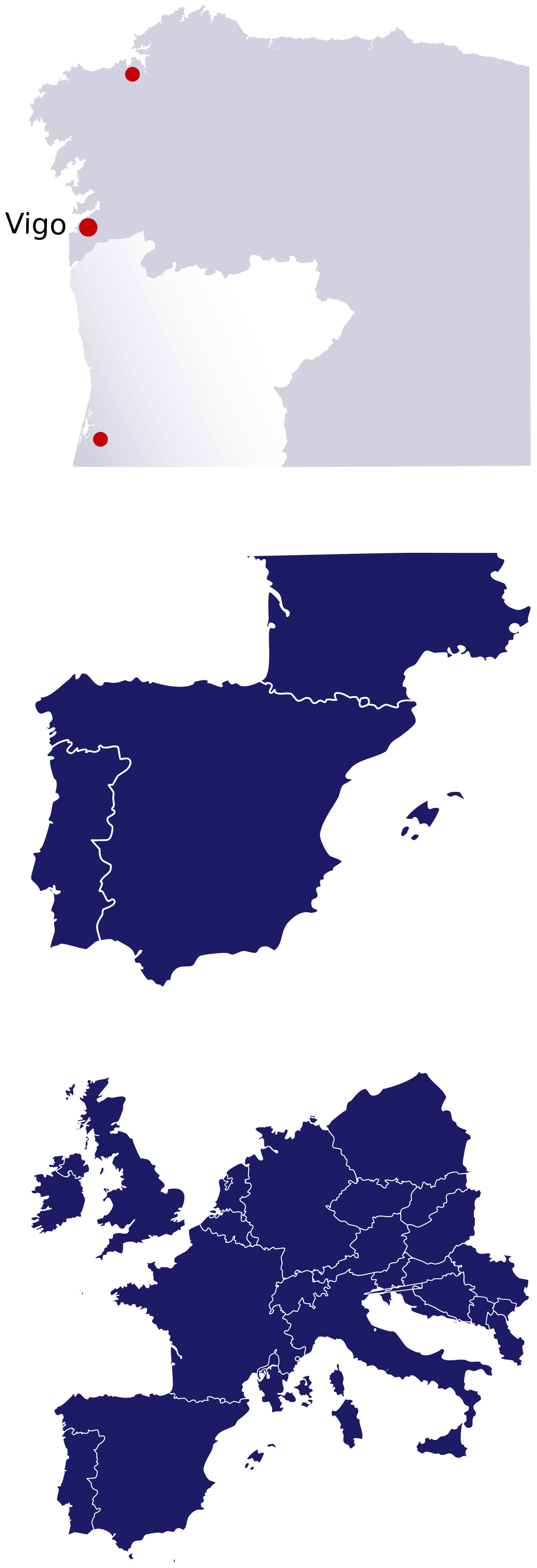 We are located at Vigo, northwest spain.